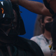 Darth Vader with his cracked helmet.